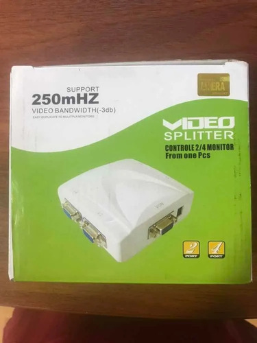 Splitter  Video Vga 4 Puertos 250 Mhz Anera Alta Calidad