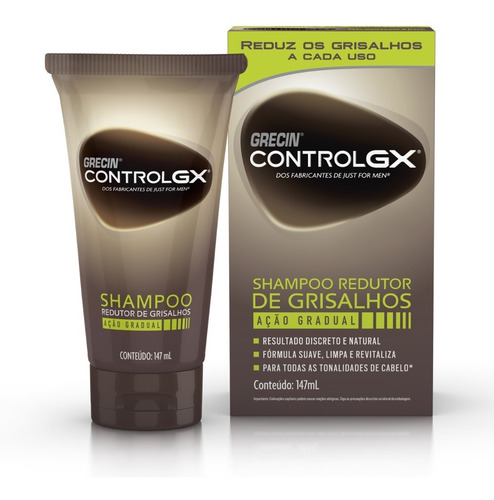 Grecin Shampoo Control Gx Redutor De Grisalho 147ml