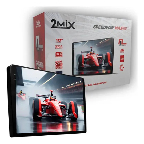Central Multimidia Android Speedway Max 10 Pol 8 Gb 256 Gb