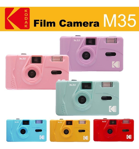 Película Azul De La Cámara 135 De Kodak M35 Con La Máquina R