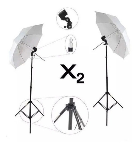 Kit De Luces Para Estudio De Fotografía Combo X2 