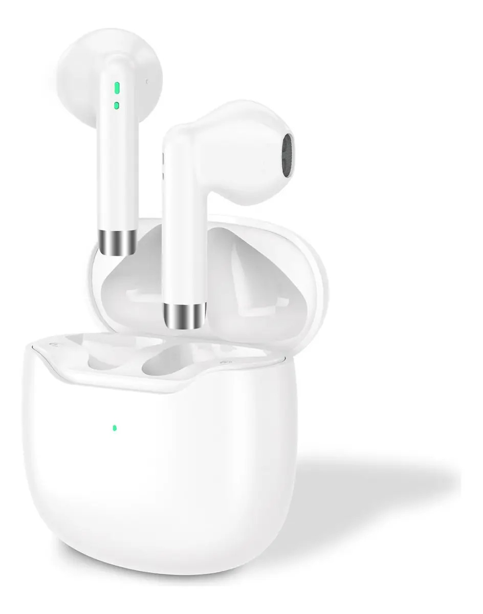 Fone de Ouvido Bluetooth 5.4 TWS 28h Bateria Som Imersivo Conexão Rápida Compatível iPhone/Android Samsung Xiaomi Branco