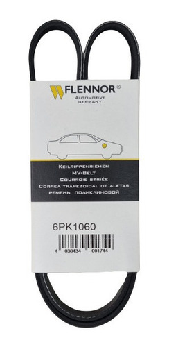 Correa Alternador Peugeot 108 1.2 Bencina 6pk 1060 