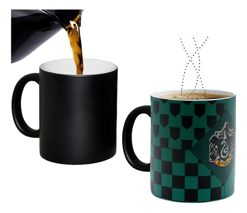 Taza Mágica - Harry Potter Casa Slytherin