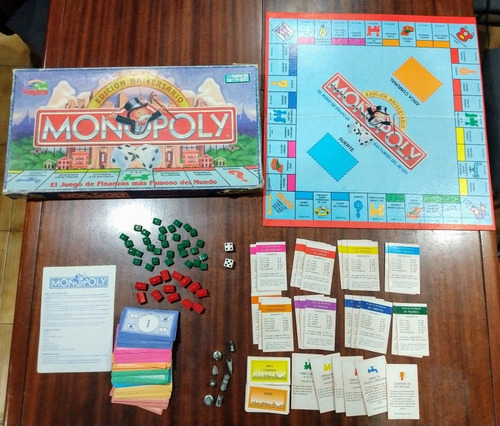 Monopoly Hasbro Original Edición Aniversario Ver Descripción (Usado)