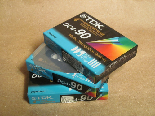 Cartucho De Datos Tdk Data Cartridge Dc4-90 Vintage 