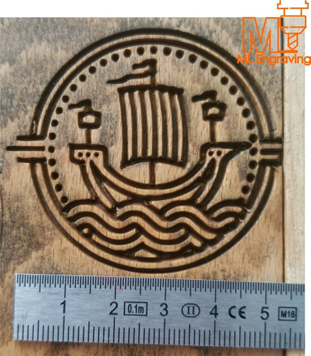 Fresa De Grabado Acrílico,madera Y Pvc 1/8 Cncdremel 45x0.1