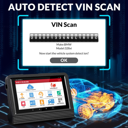 Escáner Automotriz X431 V+ Pro Funciones Avanzada Ecu