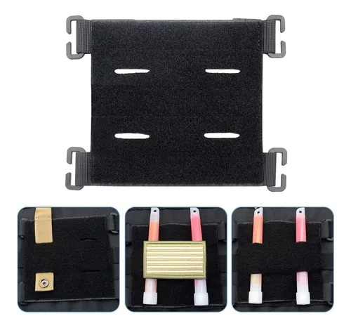 2 Molle Panel Pad Patches Display Board Para Ropa Negro
