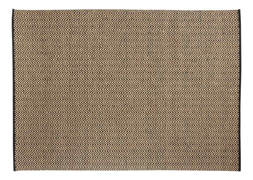 Alfombra Yute Chevron 170x240 Negro Form