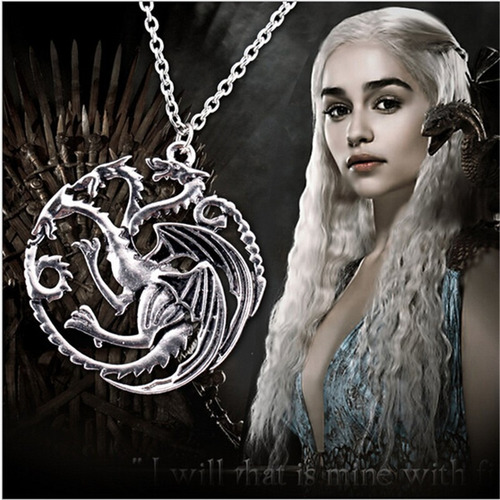 Colar Dragão Daenerys Targaryen Game Of Thrones
