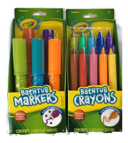 Crayola Marcadores De Bañera Con 1 Marcadores Extra Extra Y
