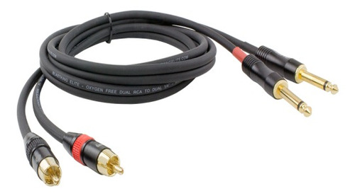 Cable 2 Rca A Doble 1/4 (6.5mm)