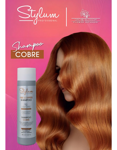 Shampoo P/ Tonos Cobrizos Flores De Orquídea + Goji Berry