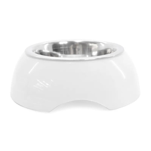 Imagen 2 de 5 de Comedero Bebedero Bowl Acero Inoxidable Con Base 350 Ml