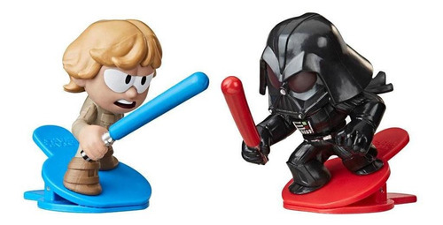 Mini Figuras Star Wars Battle Bobblers Luke Vs Vader -hasbro