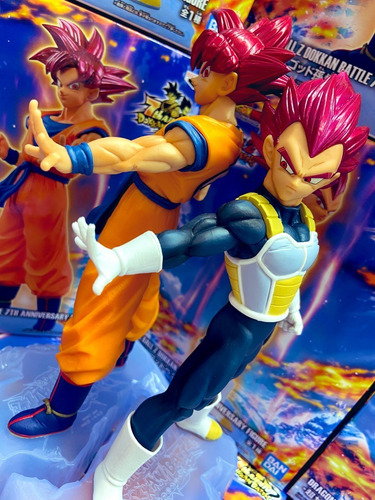 Figuras Dragon Ball Goku Y Vegeta Ssj Dios | Cuotas sin interés Figuras Dragon Ball Goku Y Vegeta Ssj Dios | Cuotas sin interés