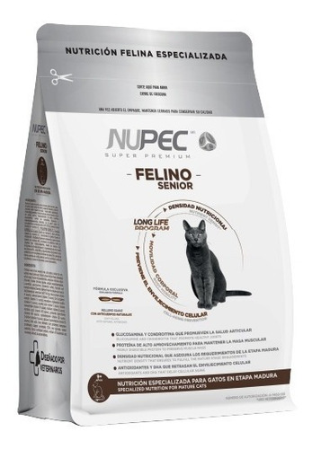 Nupec Senior Gato Seca Pollo 3kg - Grupo Nutec