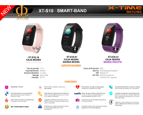 Imagen 3 de 4 de Reloj Inteligente Smartwatch S10 Banda Android Ios X-time