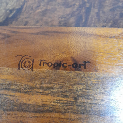 Imagem 10 de 10 de Tábua Petisqueira Tropical Art Completa E Sem Uso. Antiga