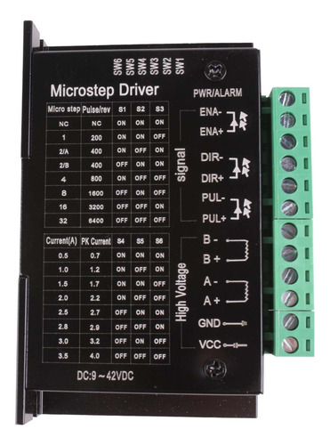 Driver Para Motor A Pasos Nema Tb6600 5a 42v Controlador