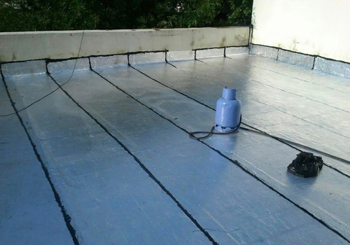 Imagen 3 de 3 de Membrana Asfáltica Aluminizada 4mm De Espesor Ceresita 40 Kg