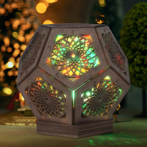 Cena Romántica A La Luz De Las Velas Con Proyector De Piso B