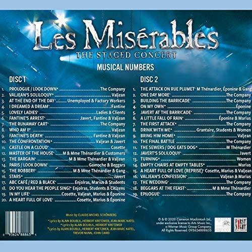 Cd Les Miserables The Staged Concert The Sensational 2020