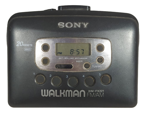 Walkman Sony Wm-fx221 Fm/am Cinza-escuro (Usado)