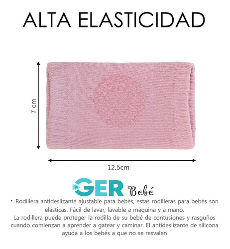 Imagen 4 de 5 de Rodilleras Bebés Gateo, Protección Gateo Pack 4 Rodilleras