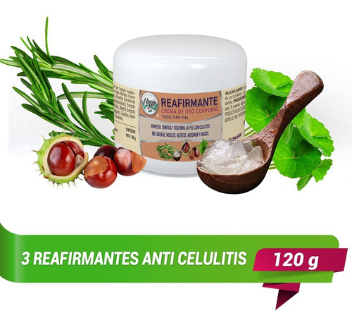 Crema Reafirmante Anticelulitis Abdomen Piernas Brazos Nagir Mentolada