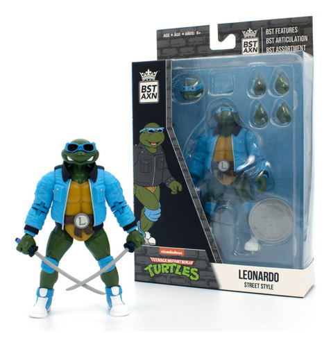 Tmnt Leonardo Figura De Colección Street Windbreaker