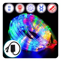 Comprar Manguera Led Serie Navideña Led 10 Metros Dosyu DY-ICE200L-MT-3C Multicolor Impermeable 8 Modos De Iluminación