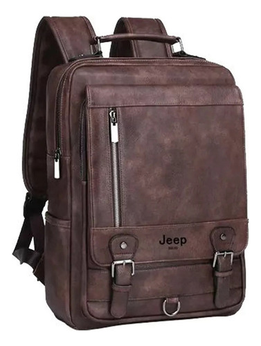 Mochila Escolar Jeep Buluo De Piel Para 14 Ordenadores Portá