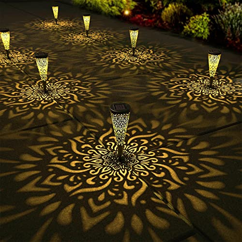 Gardencave Paquete De 6 Luces Solares Decorativas Para Jardí