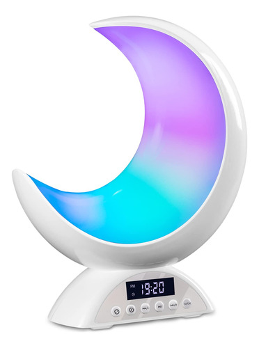 Kupro Lmpara De Mesa De Luna, Luz De Estado De Nimo Rgb Que