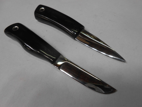 Mini Facas 10cm 2 Modelos A Escolher Cabo Chifre Unidade