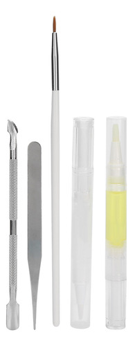 Juego De Herramientas Para Decoración De Uñas Con Forma De T