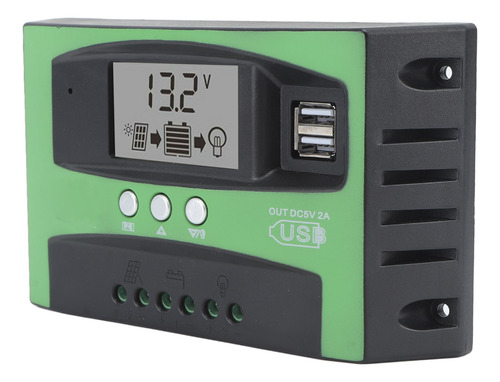 Controlador Solar Con Doble Puerto Usb, 12 V, 24 V, Panel Mp