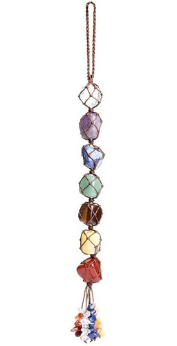 Imagen 1 de 6 de Adornos Hechos A Mano Para Ventana De Auto, 7 Chakras