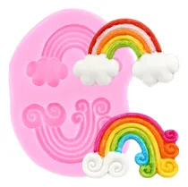 Comprar Molde Silicona Arcoiris Para Porcelana Fria, Fondant, Resina