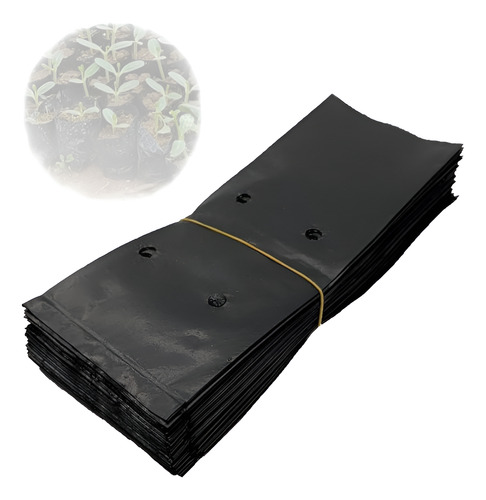 Maceta Bolsa Cultivo 1 Litro X 100 Negro Bolsa