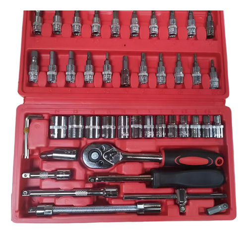 Set Dados Raches Cuadrante 1/2 Pulgadas 46 Piezas Kit