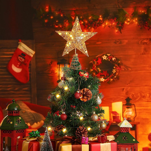 Árbol De Navidad Tree Top Led Estrellas Luces