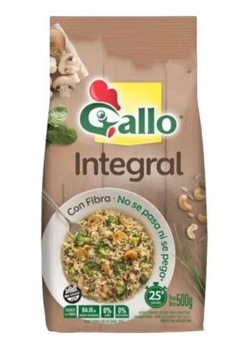 Arroz Gallo Integral De 500g Pack 10u