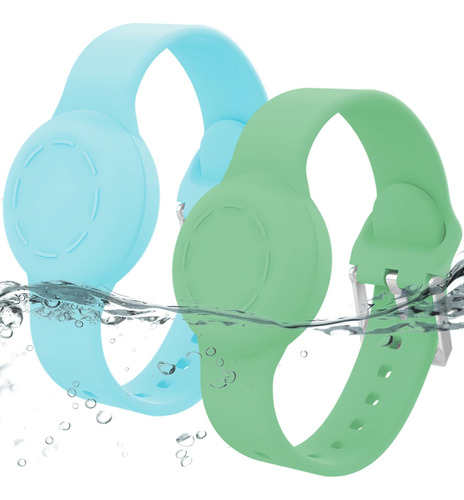 Pulsera Airtag Resistente Al Agua Para Nios, Banda De Sil16