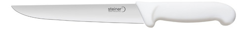Cuchillo Filetero Recto Profesional Acero Inox 19 Cm Steiner Color Blanco