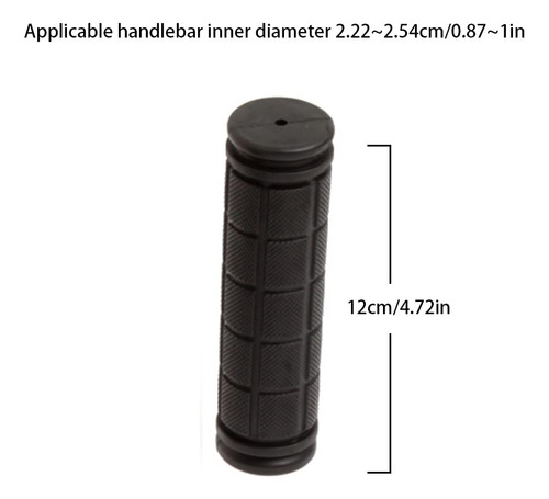 Empuñaduras De Bicicleta De Goma Antideslizantes Bmx Mtb Negro