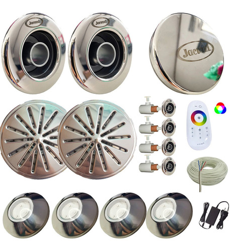 Filtro E Bomba Jacuzzi Até 76m³+ Kit Jacuzzi Inox Completo