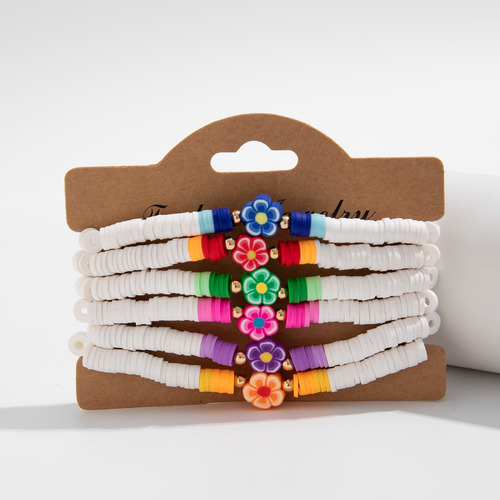 Pulseras Elásticas Y2k Boho Flower Para Mujer, Joyas Para Fi
